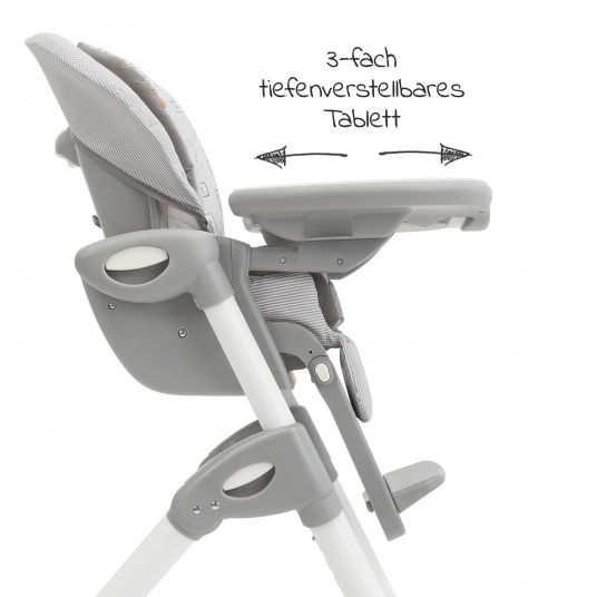 joie 2in1 high chair Mimzy Recline rocker and high chair in one usable from birth with reclining position - Portrait