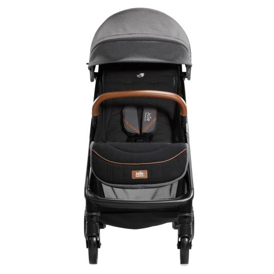 joie 2in1 Kombi-Kinderwagen-Set Parcel bis 22 kg belastbar mit Liegefunktion, Babywanne Ramble XL, Adapter, Regenschutz, Insektenschutz & Transporttasche - Signature - Carbon