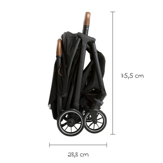 joie 2in1 Kombi-Kinderwagen-Set Parcel bis 22 kg belastbar mit Liegefunktion, Babywanne Ramble XL, Adapter, Regenschutz, Insektenschutz & Transporttasche - Signature - Eclipse