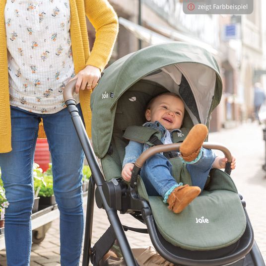 joie 2in1 Kombi-Kinderwagen-Set Versatrax bis 22 kg belastbar - umsetzbare Sitzeinheit, Babywanne Ramble XL, Adapter & Zubehör Paket - Grey Flower