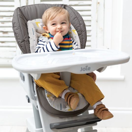joie 3in1 highchair Mimzy Spin 3in1 usable from birth with 360° swivel seat, flat reclining position, tray and snack tray - Tile