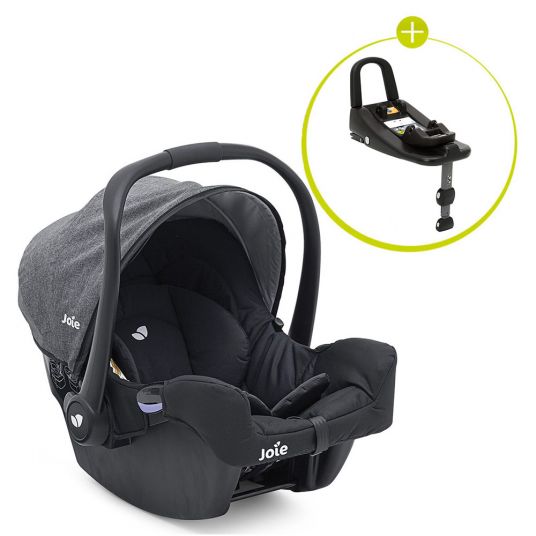joie 4 in 1 stroller set Litetrax 4 & carrycot & infant carrier & Isofix i-Base & raincover & adapter - Chromium