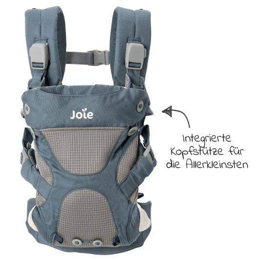 joie 4in1 baby carrier Savvy for newborns from 3.5 kg to 16 kg usable with 4 carrying positions incl. accessories - Marina