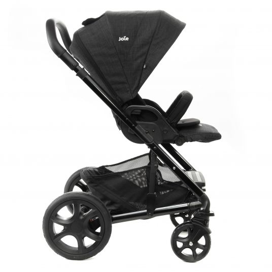 joie 4in1 Chrome DLX Combi Stroller Set with Adapter, Carrycot, Carrycot, Isofix Base & XXL Accessory Pack - Pavement