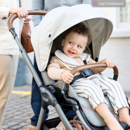 joie 4in1 Kombi-Kinderwagen-Set Finiti bis 22 kg belastbar mit Liegeposition, Kinderwagenkette, Greifling, Spieluhr, Schmusetuch - Teleskopschieber, Sportsitz, Babywanne Ramble XL, Adapter & Zubehörpaket - Signature - Pine