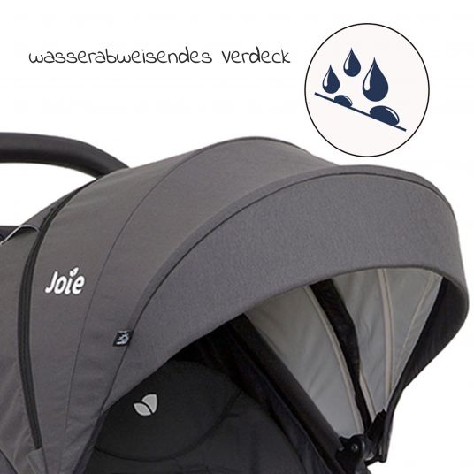 joie 4in1 Litetrax 4 Air Combi Stroller Set with Adapter, Carrycot, Carrycot, Isofix Base & XXL Accessory Pack - Black