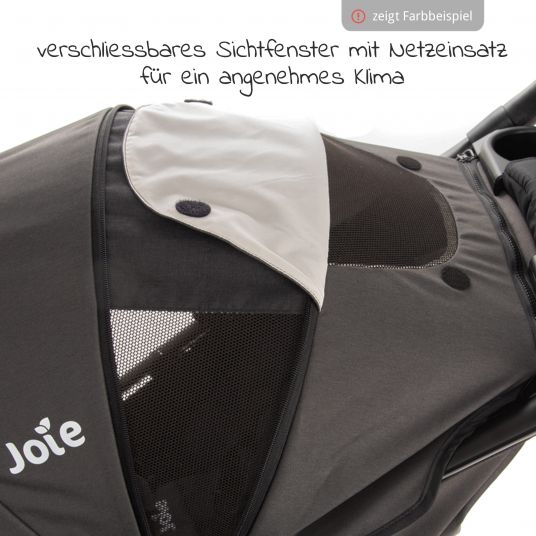 joie Passeggino 4in1 Litetrax 4 Combi con adattatore, navicella, navicella, base Isofix e pacchetto accessori XXL - Grigio Flanella