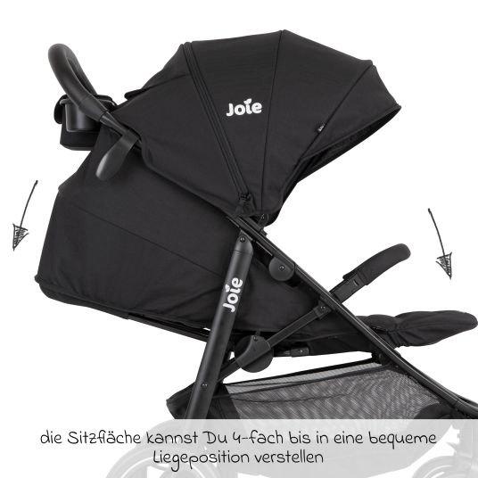 joie Set passeggino Litetrax 4in1 con capacità di carico fino a 22 kg con pneumatici, navicella Ramble, seggiolino auto Pebble Pro, base Isofix, trapezio attività, peluche, gioco da afferrare, adattatore e pacchetto accessori - Shale