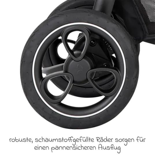 joie 4in1 Kombi-Kinderwagen-Set Litetrax bis 22 kg belastbar mit Luftreifen, Babywanne Ramble, Babyschale Pebble Pro, Isofix-Basis, Activity-Trapez, Schmusetuch, Greifling, Adapter & Zubehörpaket - Shale