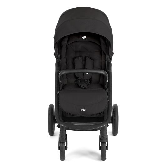 joie 4in1 Kombi-Kinderwagen-Set Litetrax Pro Air bis 22 kg belastbar mit Luftreifen, Babywanne Ramble, Babyschale Pebble Pro, Isofix-Basis, Activity-Trapez, Schmusetuch, Greifling, Adapter & Zubehörpaket - Shale