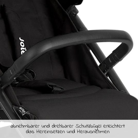 joie 4in1 Kombi-Kinderwagen-Set Litetrax Pro Air bis 22 kg belastbar mit Luftreifen, Babywanne Ramble, Babyschale Pebble Pro, Isofix-Basis, Activity-Trapez, Schmusetuch, Greifling, Adapter & Zubehörpaket - Shale