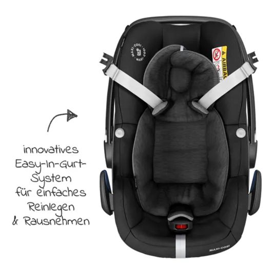 joie Set passeggino Litetrax Pro 4in1 con capacità di carico fino a 22 kg con pneumatici, navicella Ramble, seggiolino auto Pebble Pro, base Isofix, trapezio attività, peluche, gioco da afferrare, adattatore e pacchetto accessori - Laurel