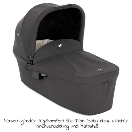 joie 4in1 Kombi-Kinderwagen-Set Litetrax Pro bis 22 kg belastbar mit Babywanne Ramble, Babyschale Pebble Pro, Isofix-Basis, Activity-Trapez, Schmusetuch, Greifling, Adapter & Zubehörpaket - Laurel