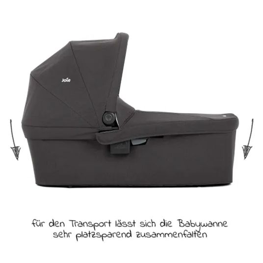 joie 4in1 Kombi-Kinderwagen-Set Litetrax Pro bis 22 kg belastbar mit Babywanne Ramble, Babyschale Pebble Pro, Isofix-Basis, Activity-Trapez, Schmusetuch, Greifling, Adapter & Zubehörpaket - Laurel