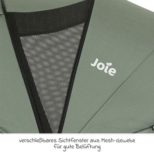 joie 4in1 Kombi-Kinderwagen-Set Litetrax Pro bis 22 kg belastbar mit Babywanne Ramble, Babyschale Pebble Pro, Isofix-Basis, Activity-Trapez, Schmusetuch, Greifling, Adapter & Zubehörpaket - Laurel