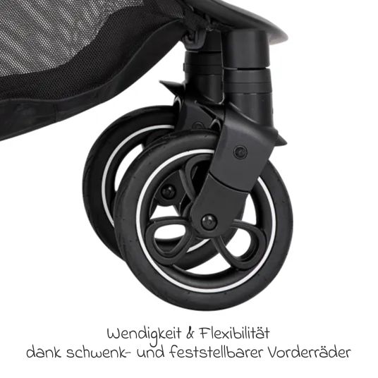 joie 4in1 Kombi-Kinderwagen-Set Litetrax Pro bis 22 kg belastbar mit Babywanne Ramble, Babyschale Pebble Pro, Isofix-Basis, Activity-Trapez, Schmusetuch, Greifling, Adapter & Zubehörpaket - Laurel