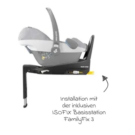 joie 4in1 baby carriage set Litetrax Pro up to 22 kg load capacity with pneumatic tires, Ramble carrycot, Pebble Pro infant car seat, Isofix base, activity trapeze, cuddly toy, grasping toy, adapter & accessory pack - Peacock