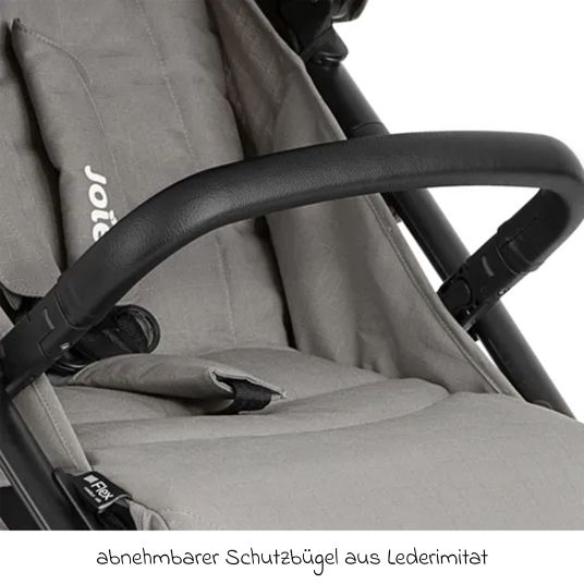 joie Set passeggino Litetrax Pro 4in1 con capacità di carico fino a 22 kg con pneumatici, navicella Ramble, seggiolino auto Pebble Pro, base Isofix, imbracatura per attività, peluche, gioco da afferrare, adattatore e pacchetto accessori - Pebble