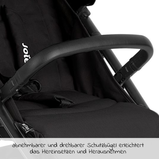 joie 4in1 Kombi-Kinderwagen-Set Litetrax Pro bis 22 kg belastbar mit Schieber-Ablagefach, Babyschale i-Snug 2, Babywanne Ramble, Adapter, Isofix-Basis & Zubehör Paket - Shale
