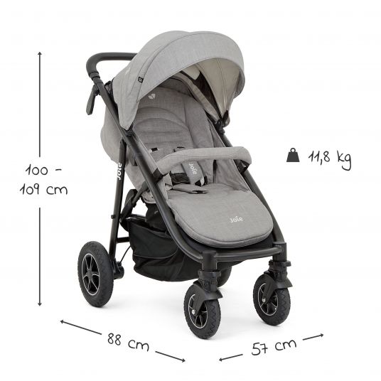 joie 4in1 KombiKinderwagenSet Mytrax Flex mit Babyschale, Babywanne