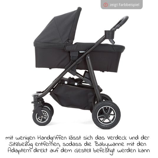 joie 4in1 Combi Stroller Set Mytrax with Adapter, Carrycot, Carrycot, Isofix Base & XXL Accessory Pack - Laurel