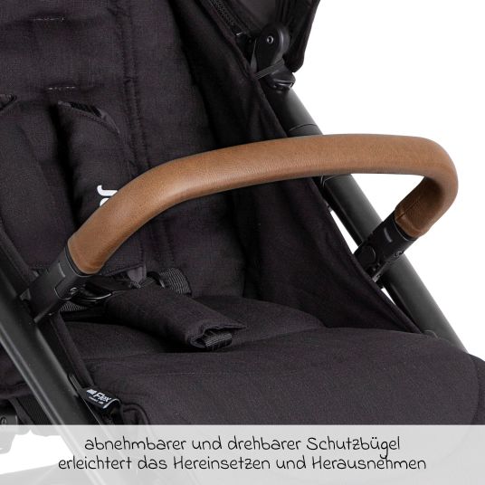 joie 4in1 Kombi-Kinderwagen-Set Mytrax Pro bis 22 kg belastbar mit Babywanne Ramble, Babyschale Pebble Pro, Isofix-Basis, Activity-Trapez, Schmusetuch, Greifling, Adapter & Zubehörpaket - Shale