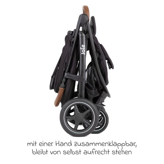 joie 4in1 Kombi-Kinderwagen-Set Mytrax Pro bis 22 kg belastbar mit Babywanne Ramble, Babyschale Pebble Pro, Isofix-Basis, Activity-Trapez, Schmusetuch, Greifling, Adapter & Zubehörpaket - Shale