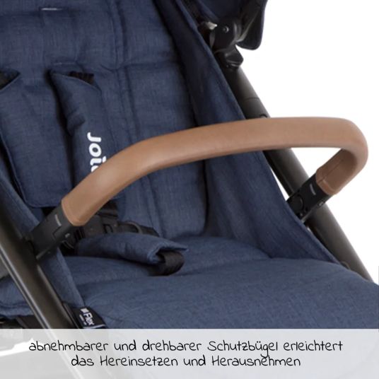 joie 4in1 Kombi-Kinderwagen-Set Mytrax Pro bis 22 kg belastbar mit Babywanne Ramble, Babyschale Pebble Pro, Isofix-Basis, Activity-Trapez, Schmusetuch, Greifling, Adapter & Zubehörpaket - Blueberry