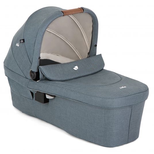 joie 4in1 Kombi-Kinderwagen-Set Versatrax bis 22 kg belastbar - umsetzbare Sitzeinheit, Babywanne Ramble XL, Babyschale i-Snug 2, Adapter, Isofix-Basis & Zubehör Paket - Lagoon