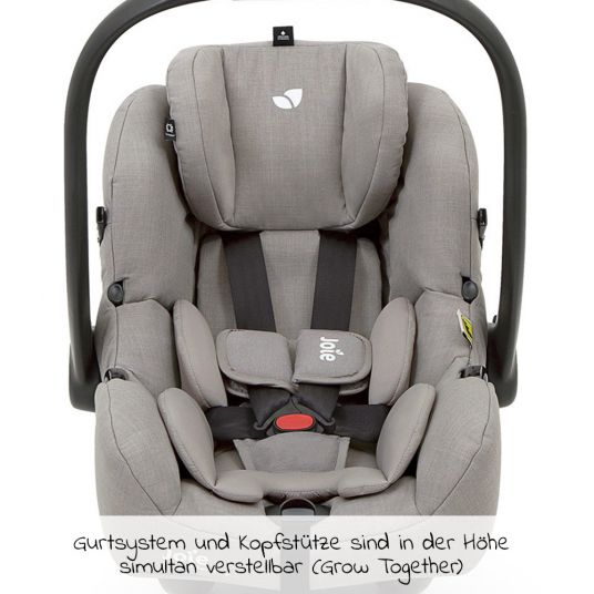 joie Baby car seat i-Gemm 2 i-Size from birth - 13 kg (40 cm - 85 cm) - Pebble