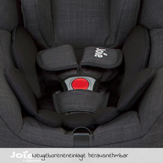 joie Babyschale i-Gemm 3 i-Size ab Geburt- 13 kg (40 cm -85 cm) inkl. Sitzverkleinerer - Pavement