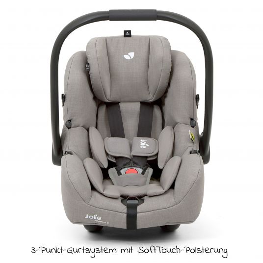 joie Baby car seat i-Gemm 3 i-Size from birth-13 kg (40 cm-85 cm) incl. seat reducer - Pebble