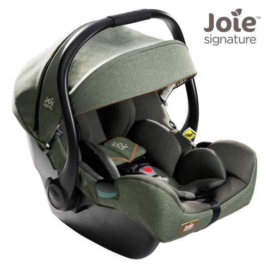 joie i-Jemini i-Size infant car seat from birth - 13 kg (40 cm - 85 cm) incl. seat reducer & sun canopy - Signature - Pine