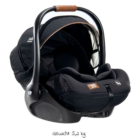 joie Baby car seat i-Level Recline i-Size from birth - 13 kg (40 cn - 85 cm) recline angle 157°, seat reducer & sun canopy - Signature - Eclipse
