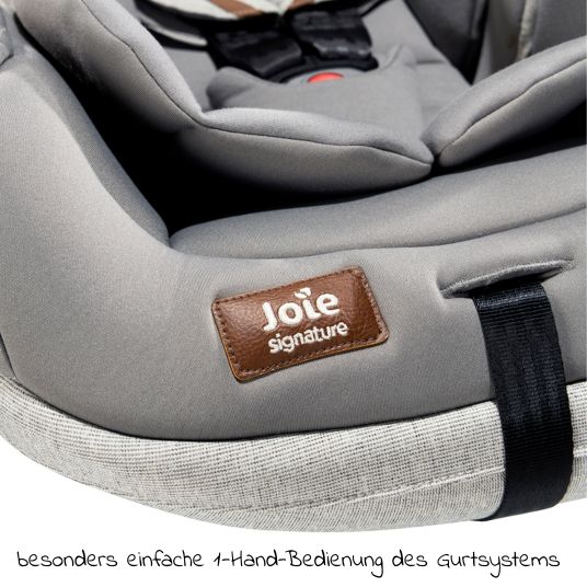joie Seggiolino auto i-Level Recline i-Size dalla nascita - 13 kg (40 cn - 85 cm) angolo di reclinazione 157°, riduttore di seduta e capottina - Signature - Oyster