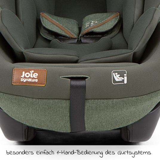 joie Babyschale i-Level Recline i-Size ab Geburt - 13 kg (40 cn - 85 cm) Neigungswinkel 157°, Sitzverkleinerer & Sonnenverdeck - Signature - Pine