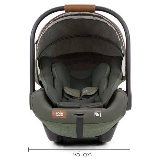 joie Infant car seat i-Level Recline i-Size from birth - 13 kg (40 cn - 85 cm) recline angle 157°, seat reducer & sun canopy - Signature - Pine