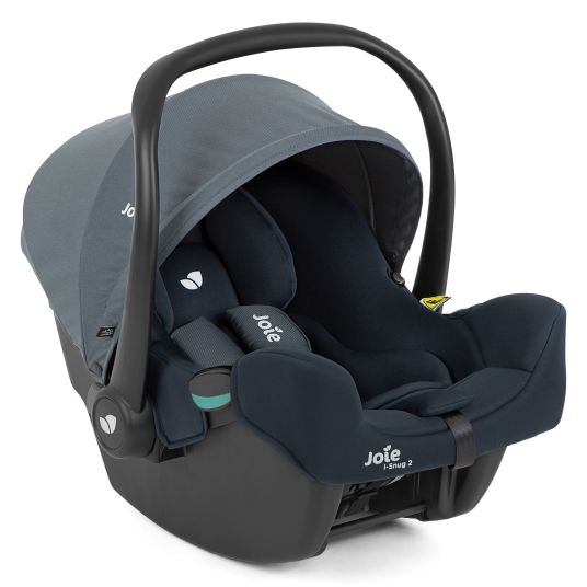 joie Babyschale i-Snug 2 i-Size ab Geburt-13 kg (40 cm-75 cm) inkl. i-Base Advance & GRATIS Autositz-Schutzunterlage - Lagoon