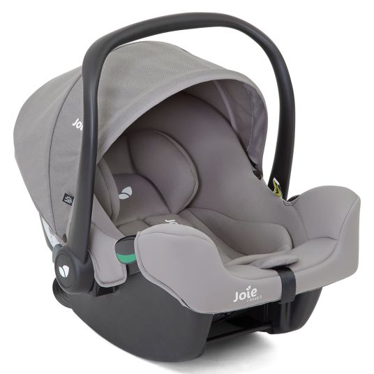joie Babyschale i-Snug 2 i-Size ab Geburt-13 kg (40 cm-75 cm) inkl. Sitzverkleinerer nur 3,35 kg - Grey Flannel