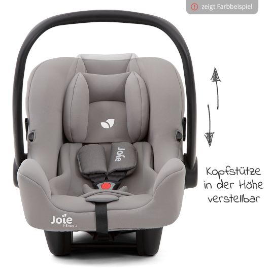joie Babyschale i-Snug 2 i-Size ab Geburt-13 kg (40 cm-75 cm) inkl. Sitzverkleinerer nur 3,35 kg - Laurel
