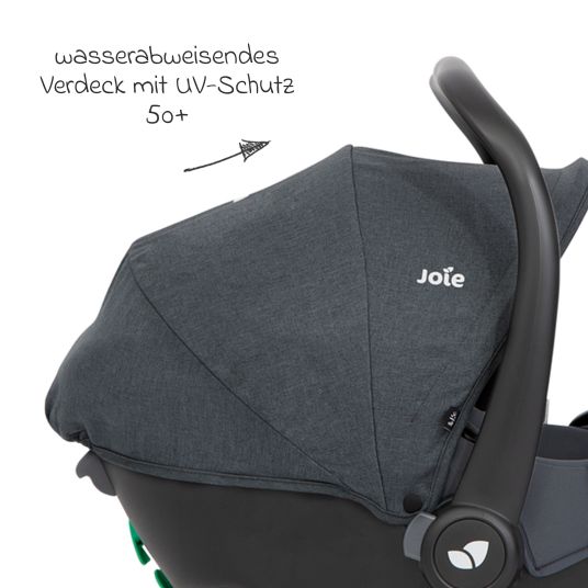 joie Seggiolino auto per neonati i-Snug 2 i-Size dalla nascita ai 13 kg (40 cm-75 cm) con riduttore incluso di soli 3,35 kg - Moonlight