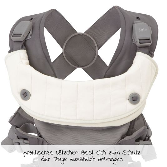 joie 3in1 baby carrier Savvy Lite for newborns from 3.5 kg to 14 kg with 3 carrying positions - Cobblestone