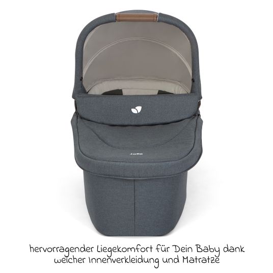 joie Babywanne Ramble XL ab Geburt - 9 Monate für Versatrax, Versatrax E ink. Regenschutz - Moonlight