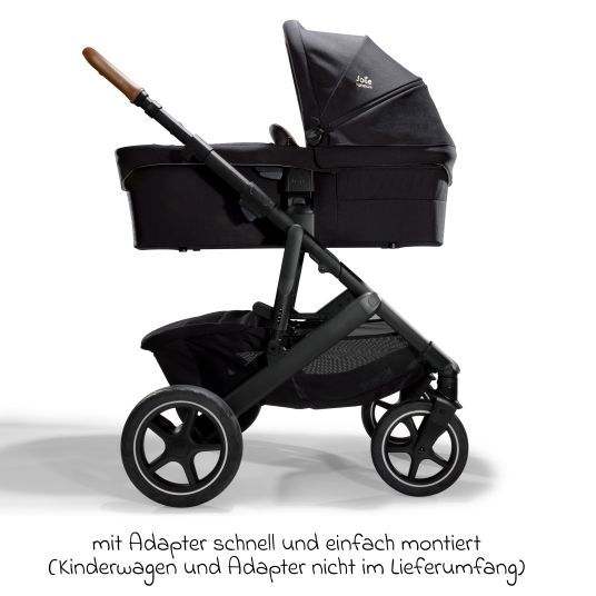 joie Babywanne Ramble XL ab Geburt - 9 Monate für Vinca, Aeria, Finiti, Parcel inkl. Regenschutz & Windschutz - Signature - Eclipcse