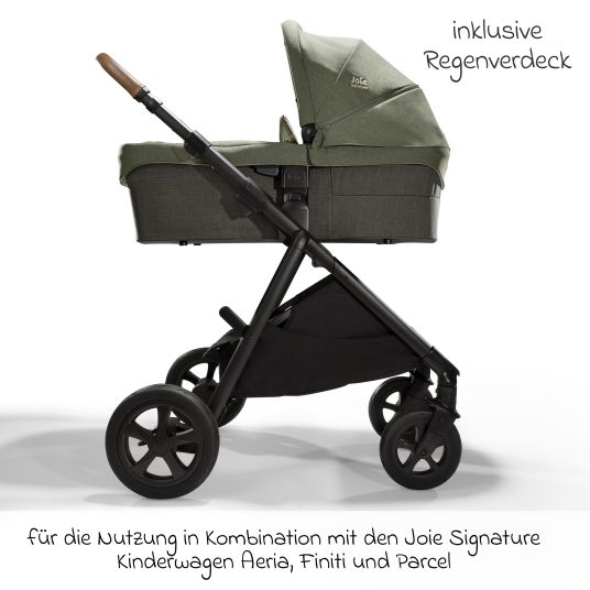 joie Babywanne Ramble XL ab Geburt - 9 Monate für Vinca, Aeria, Finiti, Parcel inkl. Regenschutz & Windschutz - Signature - Pine