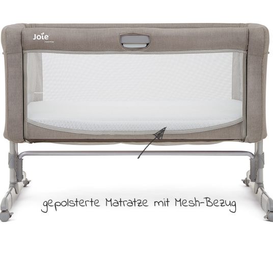 joie Roomie side & travel cot incl. mattress & carry bag - Walnut