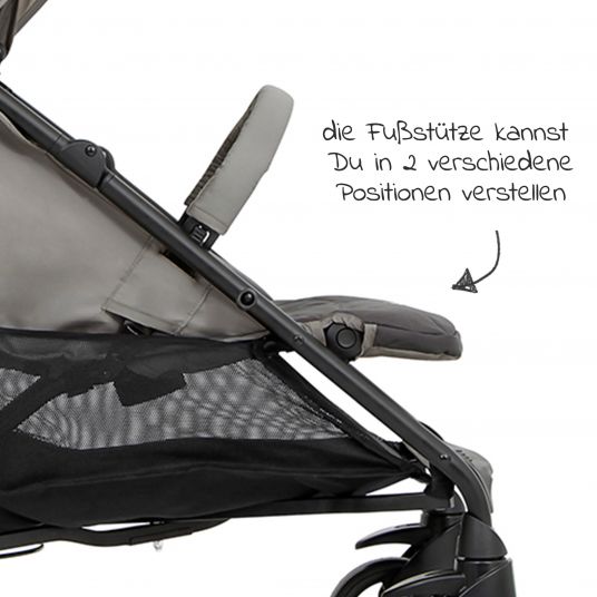 joie Passeggino Brisk LX fino a 22 kg con funzione reclinabile e ripiegabile con una sola mano - Peltro scuro