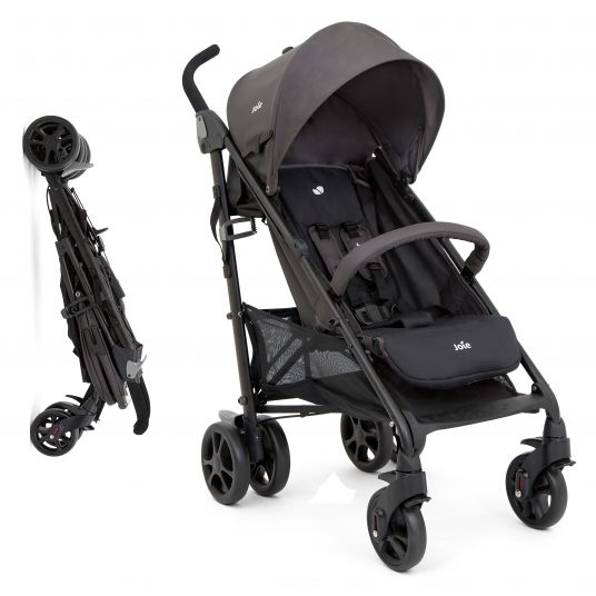 joie Buggy & stroller Brisk LX up to 22 kg loadable with reclining function & one-hand fold - Ember
