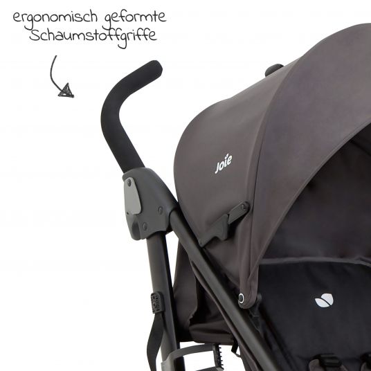 joie Buggy & stroller Brisk LX up to 22 kg loadable with reclining function & one-hand fold - Ember