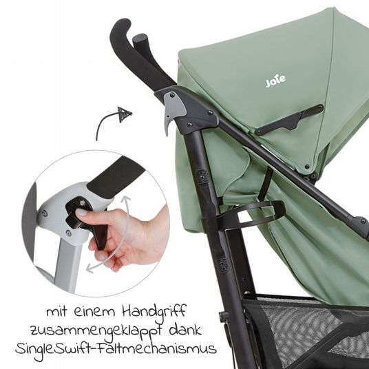 joie Buggy & stroller Brisk LX loadable up to 22 kg with reclining function & one-hand fold - Laurel